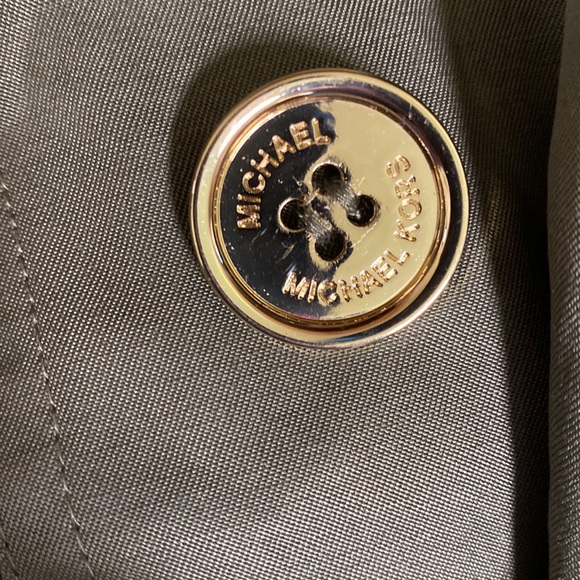 NWOT Michael Kors Trench Coat SZ S Olive Green - Picture 7 of 7